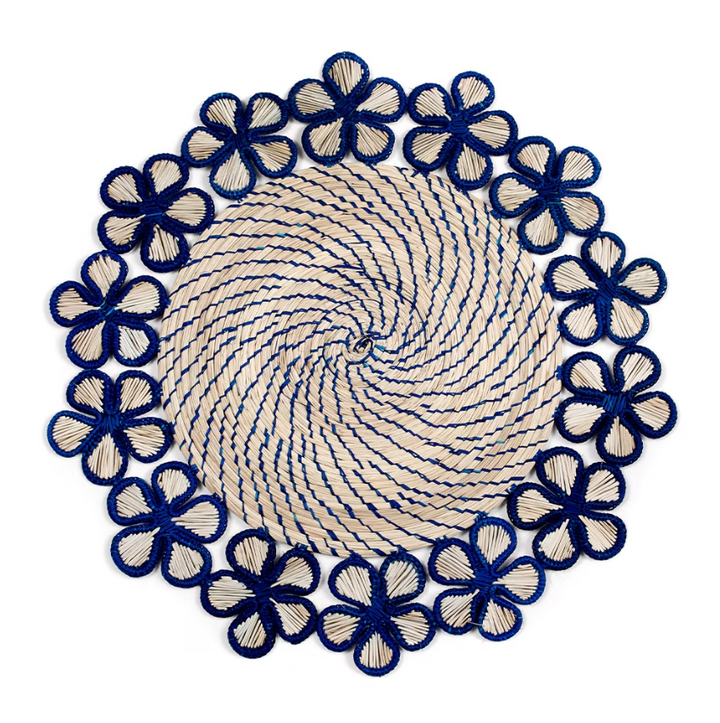 Plumeria Handwoven Iraca Placemat