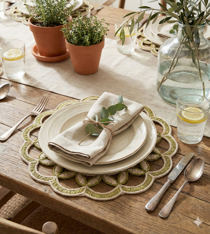 Silvester Handwoven Iraca palm Placemat