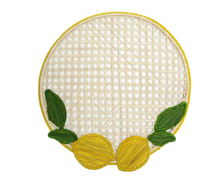 Limone Handwoven Iraca Palm Placemat