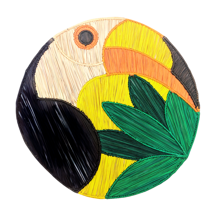 Toucan Handwoven Iraca Placemat - MacondoForever