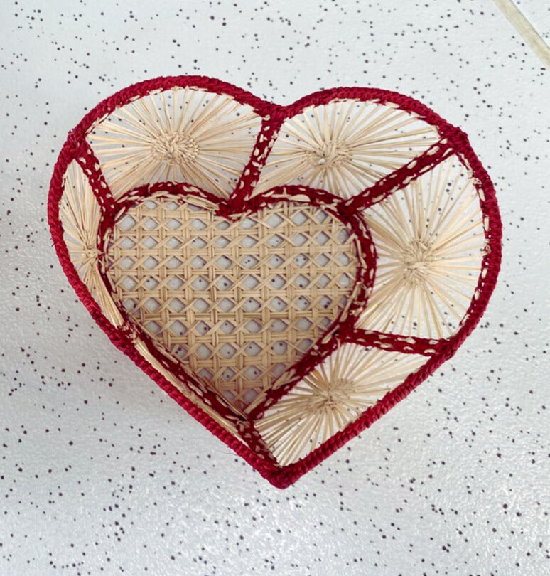 Heart Woven Basket