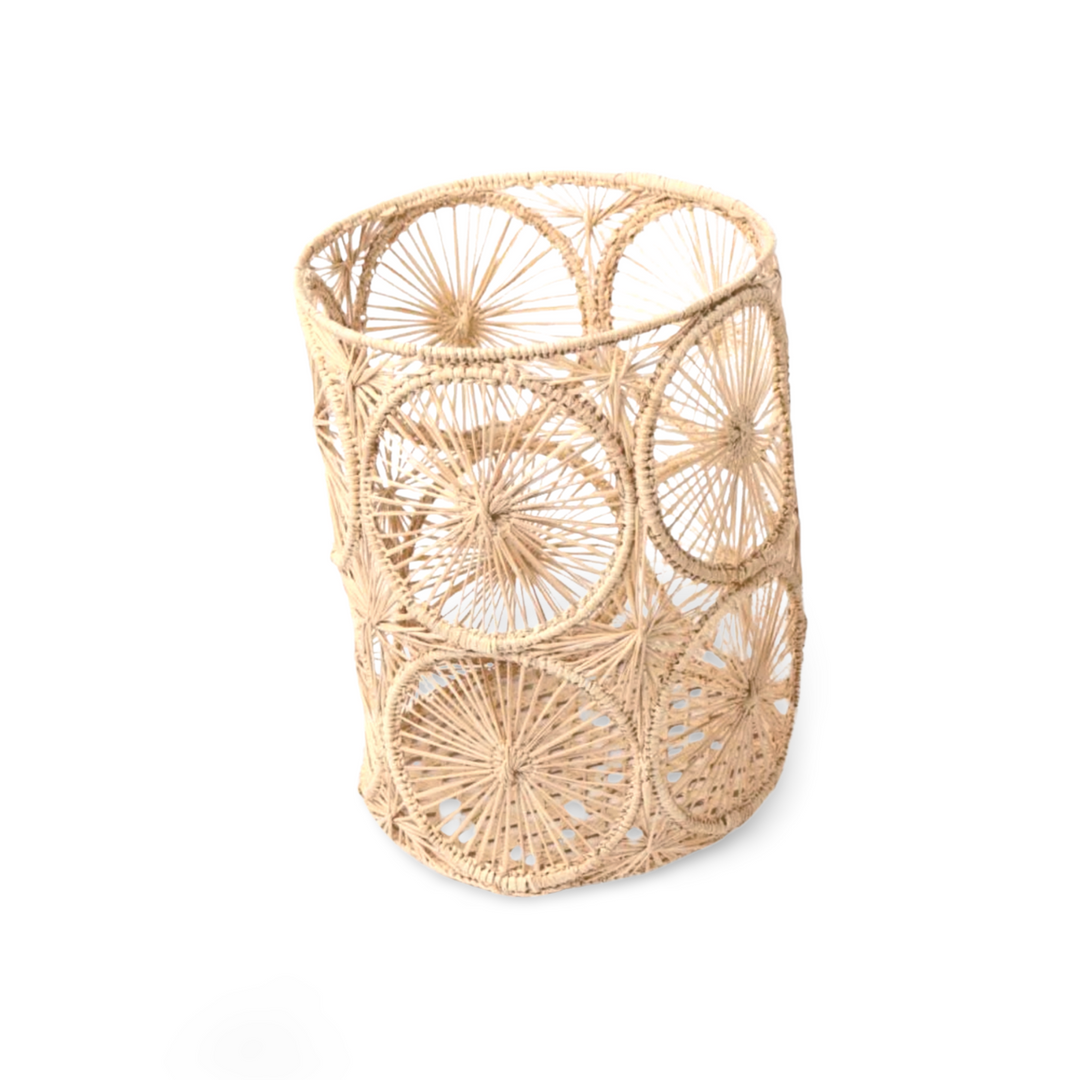 Circles Woven Candle Vases