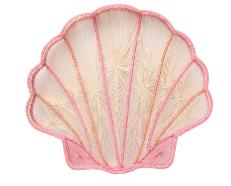 Shell Charm Woven Tray