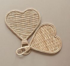 Heart-Shaped Handwoven Iraca Palm Fan