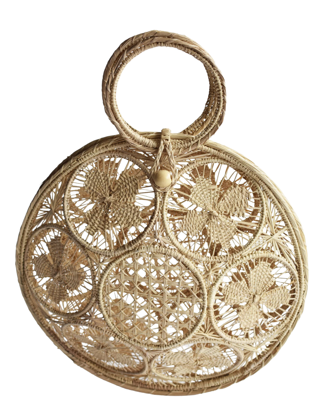 Handwoven Starburst Round Purse MacondoForever