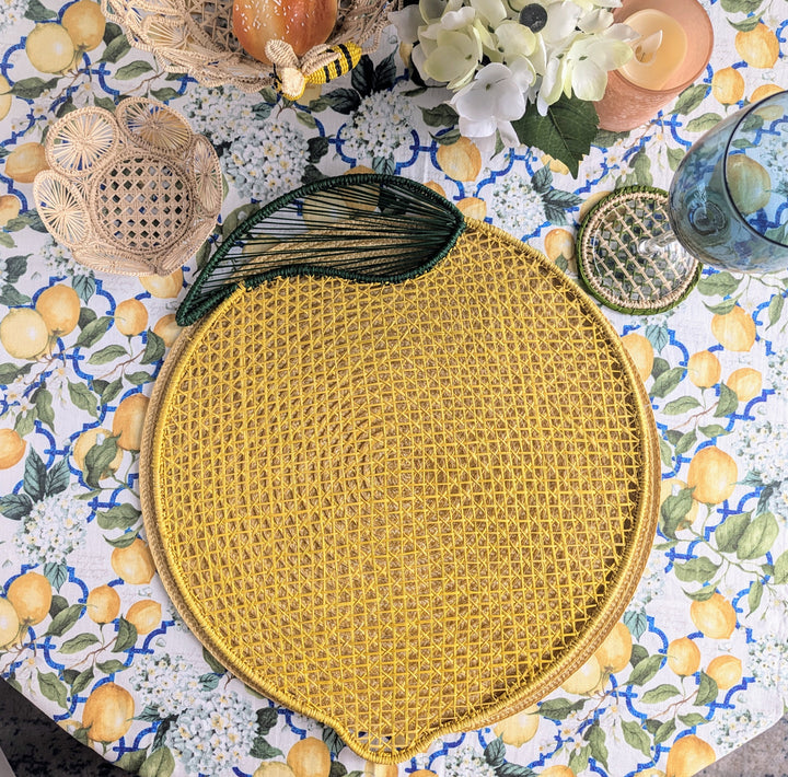 Lemon Woven Placemat