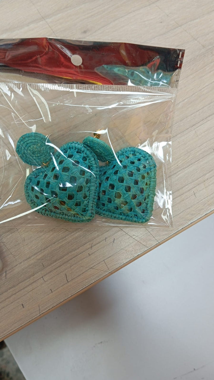 Heart Woven Earrings