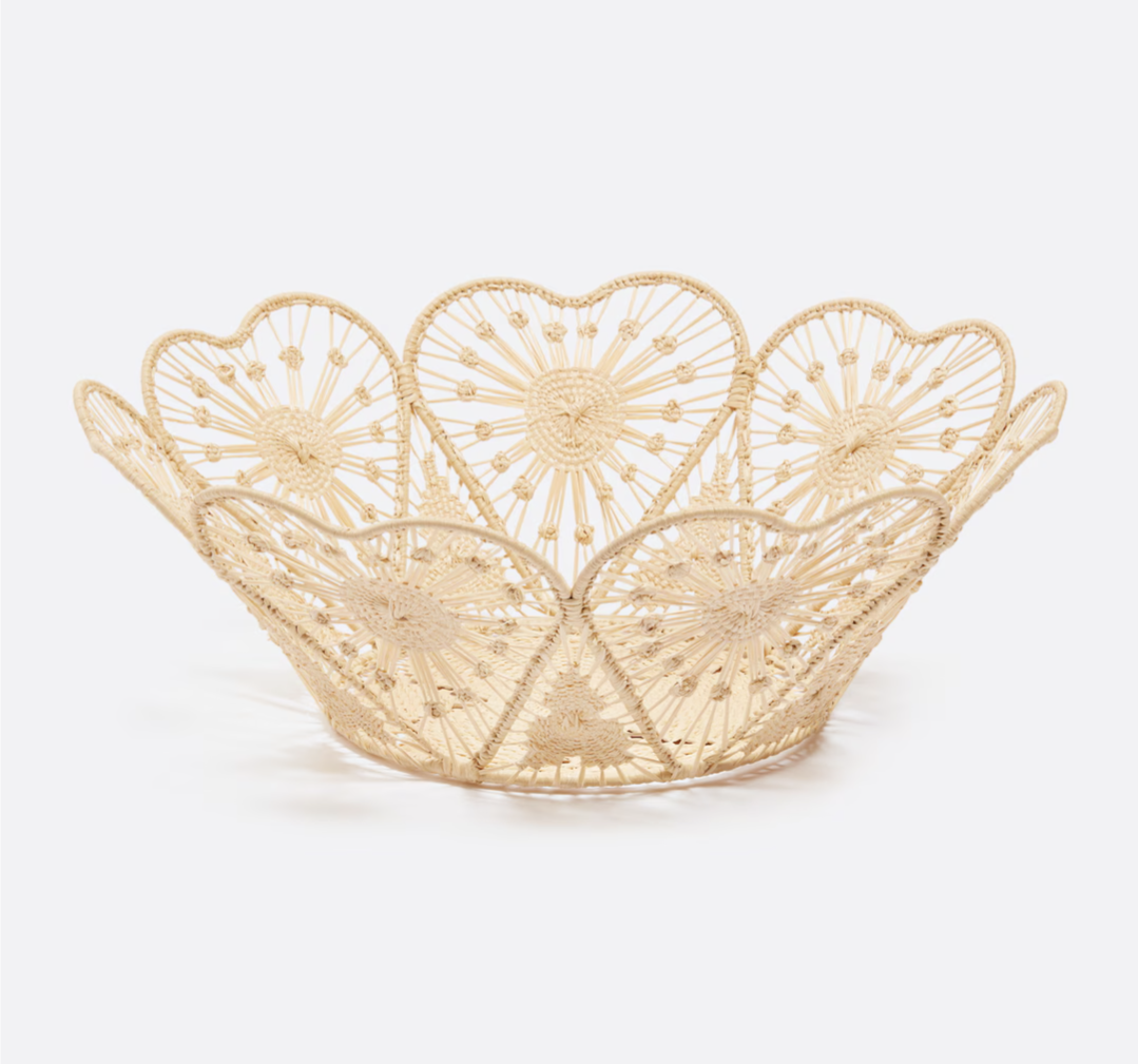 Heartfelt Woven Bread Basket