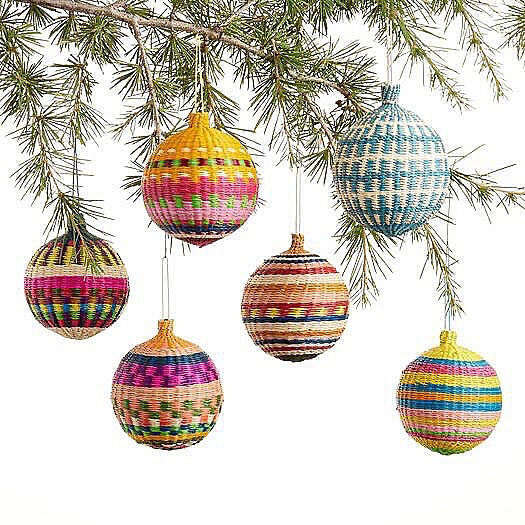 Woven Christmas Ornaments