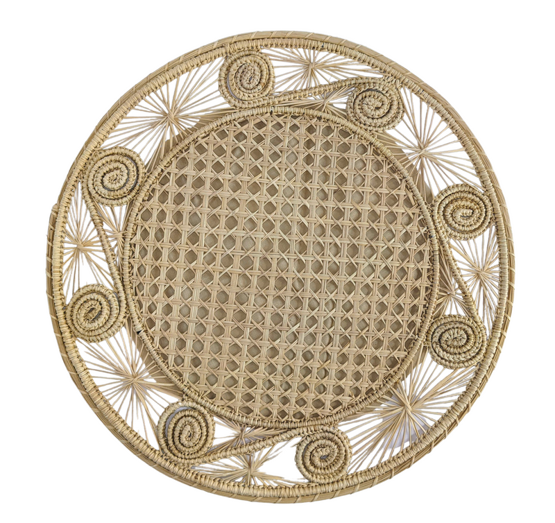Macondo Forever Caracol Handwoven Iraca Placemat