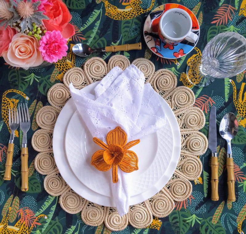 Caracoles Woven Placemat Macondo Forever