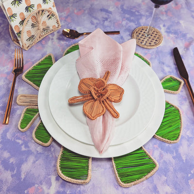 Green Leaf Woven Placemat Macondo Forever