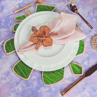 Green Leaf Woven Placemat Macondo Forever