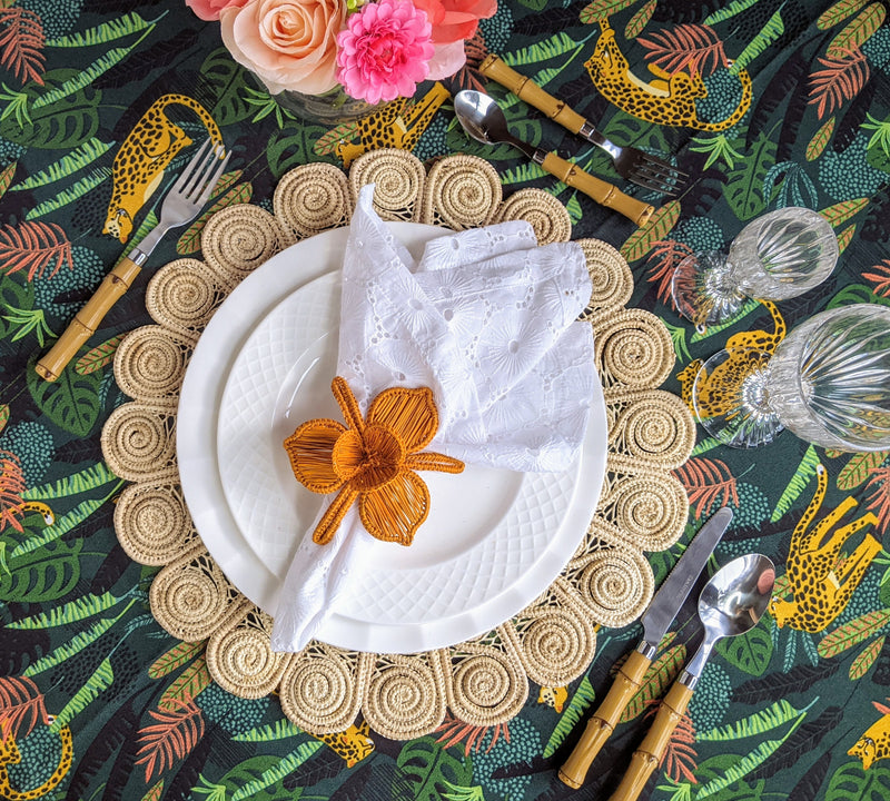 Caracoles Woven Placemat Macondo Forever