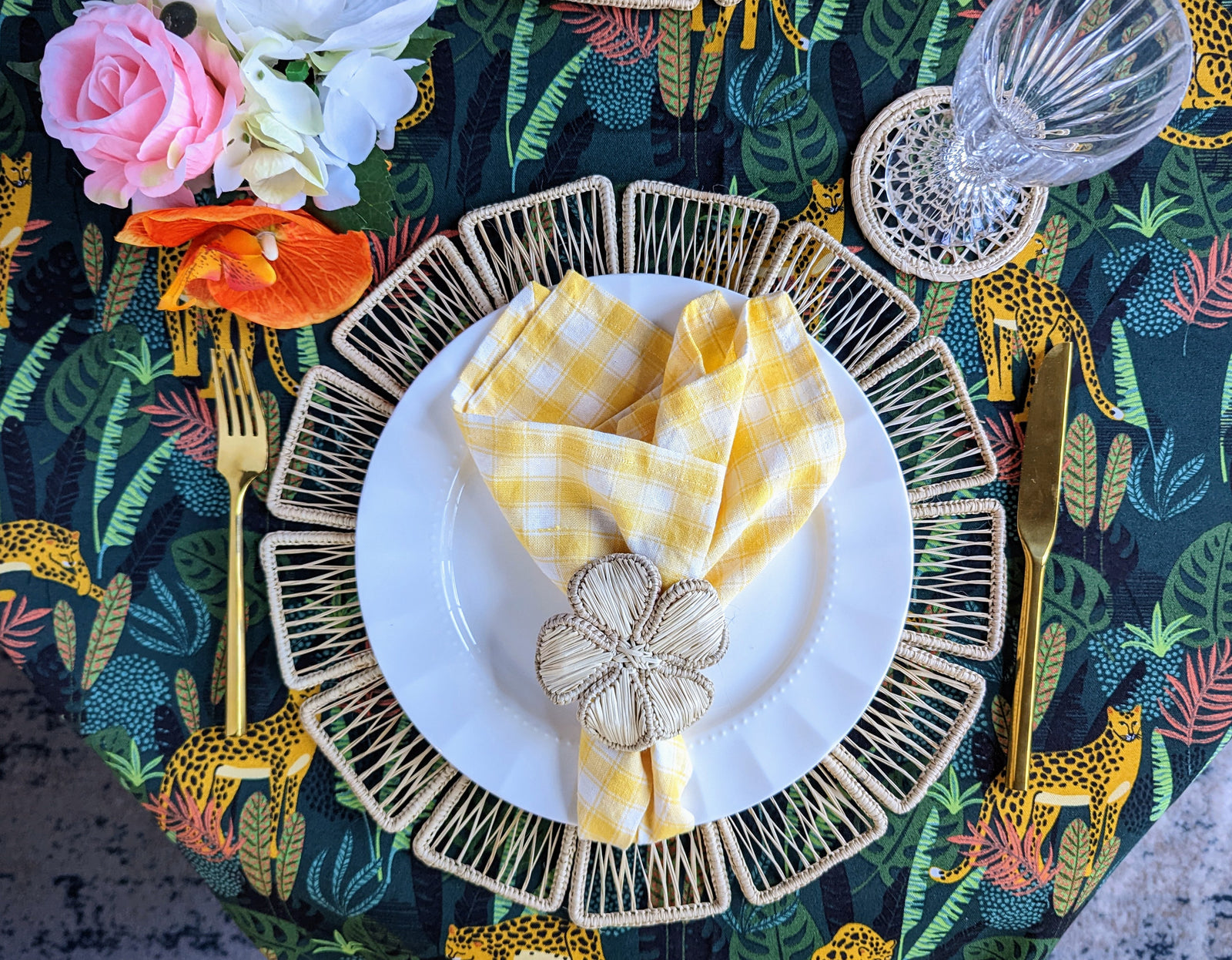 Sunflower Woven Placemat Macondo Forever